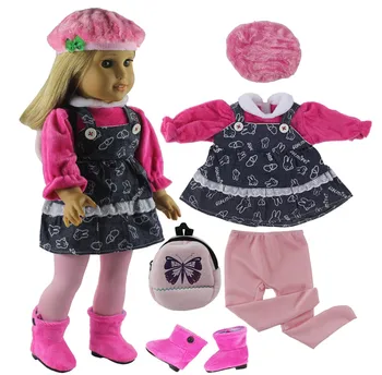 Veliko Slog za Izbiro 18 Inch Lutka Obleko za Ameriški Lutka ali Naša Generacija Lutka,18 Inch Lutka Pribor X134