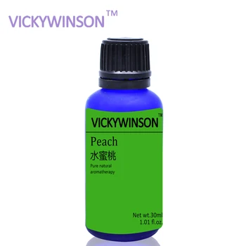 VICKYWINSON Breskev aromaterapija eterično olje 30ml Avto Naravni Rastlinski Zraka Vlažilnik Freshener Dodati WX16
