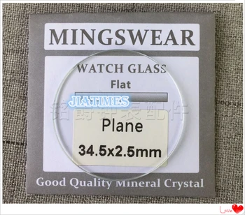 Visoka Kakovost 2,5 mm Debel Letalo Krog Mineralno Steklo iz 37 mm do 44 mm velikost