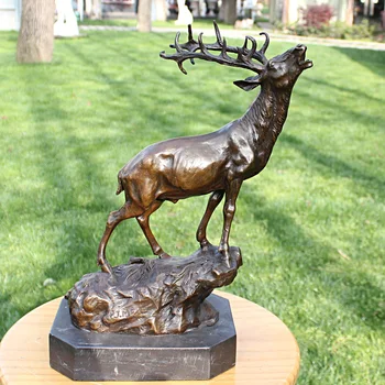 Vodja bronasto skulpturo kot dekoracijo Doma Oprema jelena baker obrti poslovno darilo okraski boutique Dekor