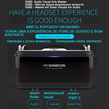 VR Shinecon Čelade Čelada, Očala 3D Navidezna Resničnost, Povečana Za iPhone, Android Pametni telefon Pametni Telefon Buljiti Mobilne Viar Igre