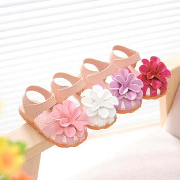 Vroče PRODAJE otroci čevlji 2016 poletje nov cvet princesa dekleta čevlji baby otrok toe skp, ki zajema dekleta sandali velikost 21-30