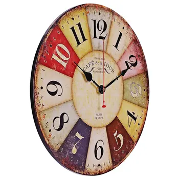 Vroče prodajo retro dekorativne stenske ure 14 palčni ustvarjalne ure po meri starinsko budilke stenske ure