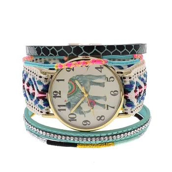 WELLMORE 2018 nov slog usnjeno zapestnico watch moda&priložnostne slon kvarčne Ročne ure za ženske
