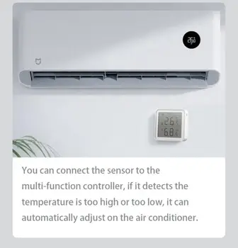 WIFI Smart Temperature In Vlažnosti Tipalo Pametni Dom Notranji Inteligentno Povezovanje Z LCD-Zaslon Podporo za Google Doma In Alexa