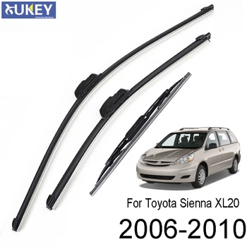 Xukey 3Pcs Spredaj Zadaj Metlice Brisalcev vetrobranskega stekla Set Za Toyota Sienna XL20 2010 2009 2008 2007 2006