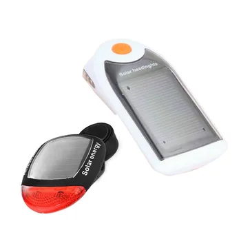 Z Nosilcem Sprednje Kolo Led Svetloba Nastavite Flash Trajno Nastavljiv za Polnjenje Solarni Pogon USB Polnjenje Kolesarjenje Rep Dodatki