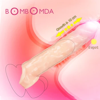 Za Večkratno Uporabo Kondoma Penis Širitve Rokav Glavice Penisa Vaditelj Petelin Podaljšanje Penisa Obroči Ne Pribor Sex Igrače Za Odrasle Moške