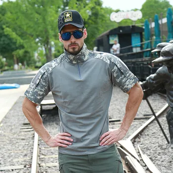 ZOGAA Wew Napad Prikrivanje Taktično Majica s kratkimi rokavi Moški Kratek Rokav Vojske ZDA Žaba Boj proti T-Shirt Poletje Multicam Vojaške Tee Majice