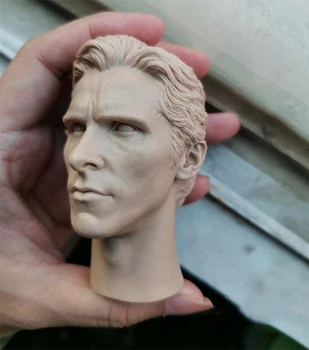 1/4 Christian Bale Unpainted Glavo Skulptura Modeli Igrače Darila Zbirk
