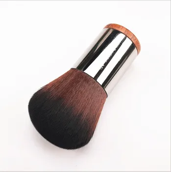 1 kos #124 Prenosni Prahu obris Kabuki make-up krtačo Naravnega lesa sintetičnih las Profesionalni Make up čopičev