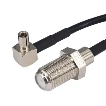 10 kos/veliko RG174 Skakalec kabel 15 cm TS9 moški F ženski matica pregradni Priključek Podaljšek Podaljšek Kabla za ZTE Modem Huawei