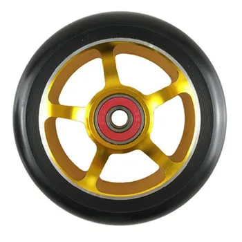 100mm Skuter Kolesi, Rolkami Invalidskim wheel Aluminijeve Zlitine Jekla Hub 2 kosa 88A Visoke Elastičnosti, Natančnost, hitrost drsanje