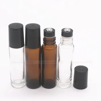 12 steklenic 10 ml Rumena prozornega Stekla Roll na Steklenico ponovno napolniti Eterično Olje Aromaterapija Stekleničke Parfuma
