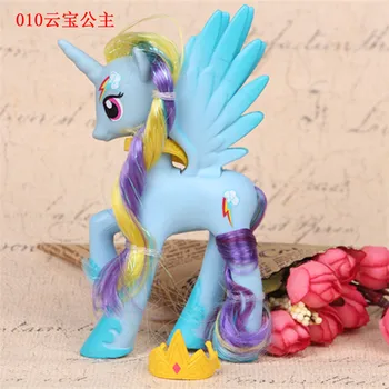 14 cm My Little Pony Igrače Princesa Rainbow Dash Somrak Iskrico Mezinec Pie Redkost PVC figuric Lutke Igrače za Otroke