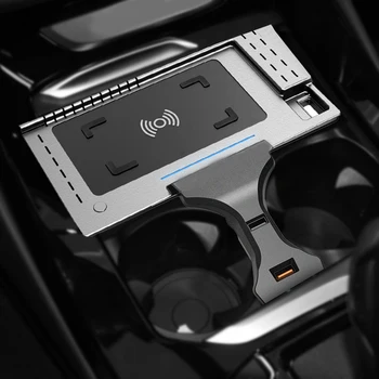 15W avto brezžični polnilnik QI telefonski polnilnik, sredinski konzoli, polnjenje tablice držalo za telefon za BMW X3 X4 G01 G02 2018 2019 2020