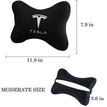 1pc Avto Vzglavnik Vzglavnik Avtomobila Blazino Za Tesla Model S 3 X Za Vožnjo Sedež Z Nastavljivo Traku Namenjeni Za Lajšanje Bolečine v Vratu