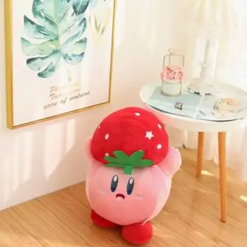 1PC Japonske Anime Zvezda Kirby Plišastih Lutka Spalno Blazino Risanka Jagode Ljubezen Slog Kirby Polnjene Plišastih Igrač za Otroke Dekle Darilo