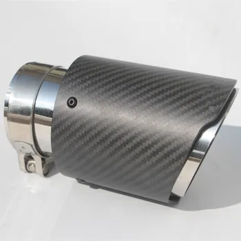 1PCS Vstopu (63mm) Vtičnica (89mm) Ogljikov Izpušnih Nasvet/Glušnik cevi Za B MW B ENZ EIP V W Avto Dodatki