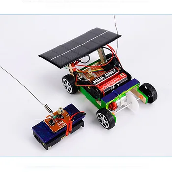 2018 NOVE Lesene DIY Mini Solar Powered Igrače RC Vozila Avto Lesene Skupščine Igrače RC Znanost Model Izobraževalne Igrače Inteligence
