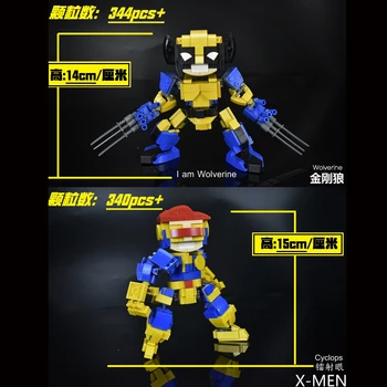2019 novo prispeli Kennie DIY MOC gradniki X-Men Wolverine-Laser Eye človek za otroke darila