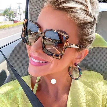 2020 blagovne Znamke, Modni Oblikovalec Prevelik sončna Očala Ženske Plastičnih Ženski Velik Okvir Gradient sončna Očala UV400 gafas de sol mujer