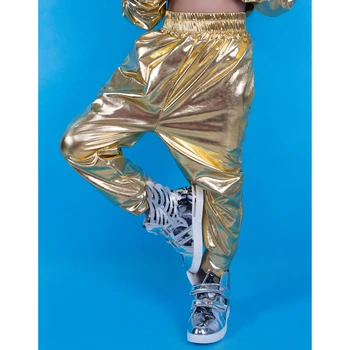 2020 Nove Unisex Otroci Harem Hip Hop Plesne Hlače Sweatpants Stopnji Uspešnosti Kostume Otroške športne hlače Zlato Harem Hlače