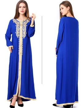 2020 novo Eid tam kaftan Abaya Dubaju, Turčija, Muslimani moda Obleko, Hidžab Ameriki Islam Oblačila abayas Za Ženske de moda musulmana