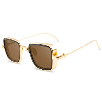 2020 Vintage New Steampunk sončna Očala Moških Retro Kovinskih Kvadratnih Očala Trendovska sončna Očala Odtenkih Za Ženske UV400