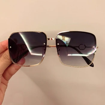 2021 Luksuzni Kvadratnih sončna Očala Ženske Vintage sončna Očala Gradient Sunglass Moških Očala Oculos Feminino Lentes Gafas De Sol UV400
