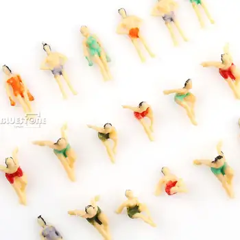 20pcs Multicolor Model Plaži Ljudje Številke N Merilu 1:150 Zabavno Predstavlja Lutke Umetnosti