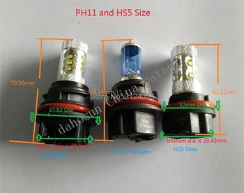 2PC X HS5 80W LED Play&plug za Honda PCX125 Suzuki Yamaha Motor 6000K