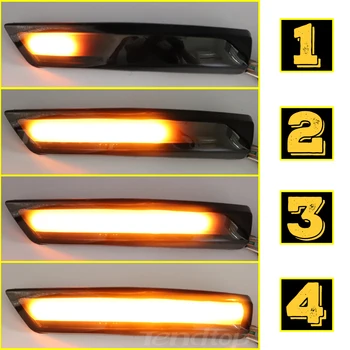 2x Strani Ogledalo Kazalnik Dinamično Blinker LED Vključite Opozorilne Luči Za Ford Focus Mk2 Mk3 2008-2016 Mondeo Mk4