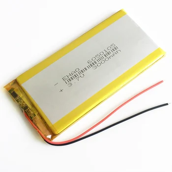 3,7 V 3000mAh 6050105 lipo litij-polimer baterija za Polnjenje za GPS moči banke PAD Tablet PC PDA Prenosni zvočnik diktafona