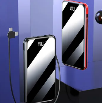 30000mAh Moči Banke Prenosni Celoten Zaslon, Velike Zmogljivosti, Zunanje Baterije Hiter Polnilec Za iPhone U S Xiaomi Redmi PowerBank