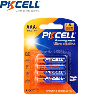 40pcs PKCELL 1.5 V LR03 AAA baterije E92 AM4 MN2400 MX2400 alkalna baterija, akumulator lr03 suhe Baterije za toothbrus