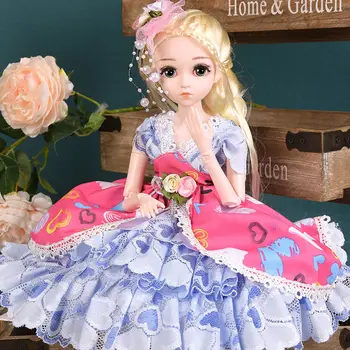 45 cm lepa princesa lutka z obleko oblačila 1/3 BJD lutka 20 skupno lepa golden princess las, lahko izberete darila za dekleta