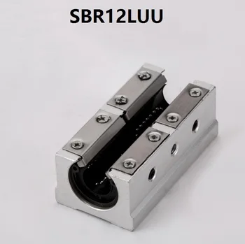 4pcs/veliko SBR12LUU/SME12LUU Odprtega Tipa Linearni Žogo Gibanja Vplivajo Drsna Blok za SBR12 12 mm linearno vodilo železniškega CNC usmerjevalnik