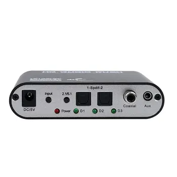 5.1 KANALNI audio dekoder SPDIF Koaksialni na RCA DTS, AC3 digital out (Optical, da 5.1 Analogni Ojačevalec Converte ojačevalnik HD Audio Hitenja