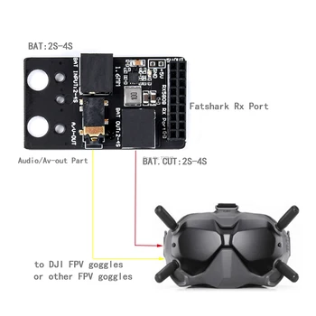 5.8 G RX VRATA 2.0 Standard Avdio/Video Digitalni FPV Očala za Simulacijo Sprejemnik Odbor Power Modul Za RX5808 Fatshark FPV Očala