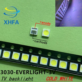 500pcs EVERLIGHT LED Osvetlitvijo 1W 3030 3V Cool bela 80-90LM TV Aplikacijo z zener 350MA