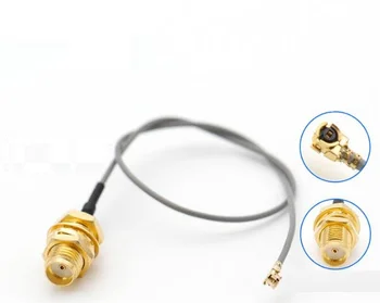 50PCS SMA Kabel Naravnost JACK IPEX ŽENSKI priključek RF Podaljšek kabel uFL/u.FL/IPX Antenski adapter žice za WIFI/GSM/GPS 15 CM