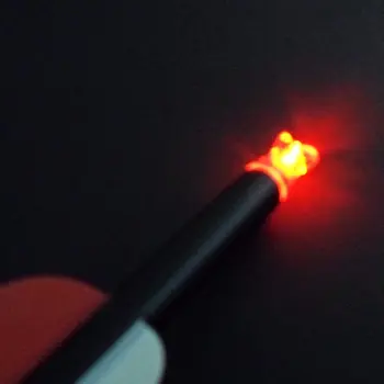 6Pcs Lokostrelstvo Puščico LED Osvetljeno Nocks Samodejno Udarci Rep I. D 7.6 mm/0.299 Palca Za Aluminij/Ogljikovih Samostrel Streljanje Vijakov
