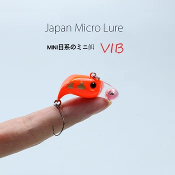 6pcs/Set 25 mm 3g Mikro VIB Fishing Lure Mini Wobblers Vibracij, še Posebej za Majhne Ribe Pozimi Ribolov Težko Vabe Ribolov Reševanje