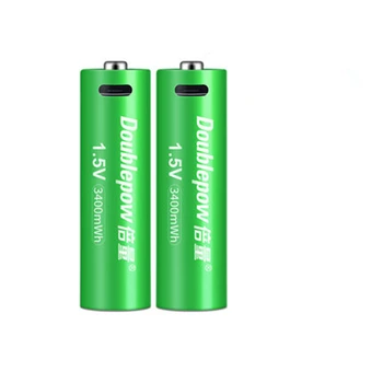 6pcs/veliko Novih 1,5 V AA baterija za ponovno polnjenje 3400mWh USB polnilna litijeva baterija hitro polnjenje preko Mikro USB kabla