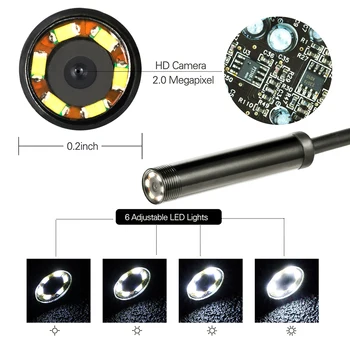 720P 8 MM OTG Android Endoskop Fotoaparat 1M Video Endoskop Borescope Pregledovalna Kamera Windows USB-Endoskop za Avto
