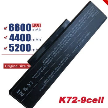 7800mAh baterija za Asus A32-K72 A32-N71 K72DR K72 K72D K72F K72JR K73 K73SV K73S K73E N73SV X77X77VN k72-100 X77VN Brezplačno Shippin