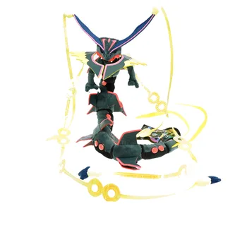 80 cm Pokemon Risanke plišastih XY Mega Rayquaza Igrača Omega Ruby Rayquaza Zmaj Plišastih Igrač Mehko Polnjene Igrače Lutka Darilo TFA1415