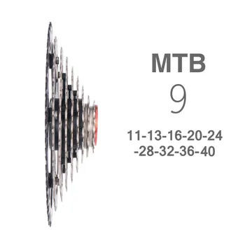 9speed mtb kolo kaseta 11-40t, 9-hitrost pest,11-40 9s za visoko kakovost m430 m4000, k7 gorsko kolo mtb kaseta pest