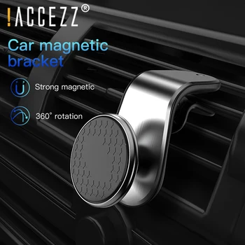 !ACCEZZ Magnetna Avto Nosilec Za iPhone 8 11 Pro Xiaomi mi 9 Avto Magnet Zraka Vent Gori Univerzalni Mobilni Telefon, Držalo, Stojalo za V Avto